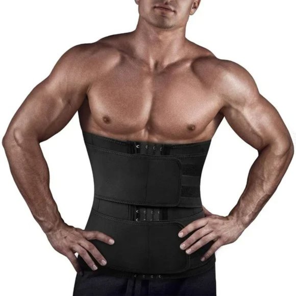 MENS Waist Trainer Slimming Black S2 - Picture 2 of 7